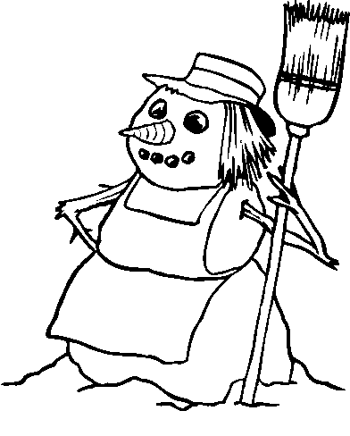 Bałwany kolorowanki